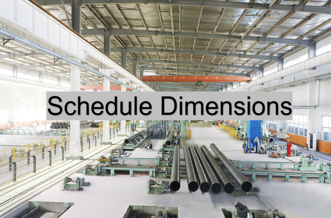 Schedule Dimensions Chart for Steel Pipe (NPS, OD, SCH STD Explained)