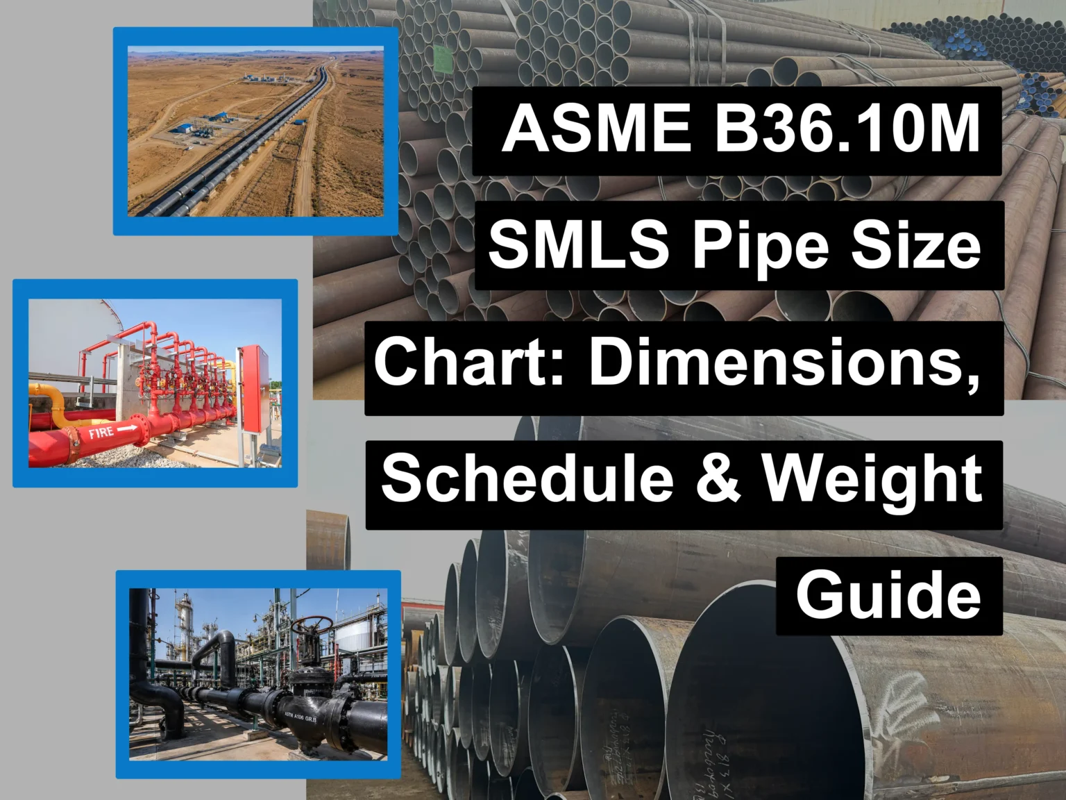 ASME B36.10M SMLS Pipe Size Chart
