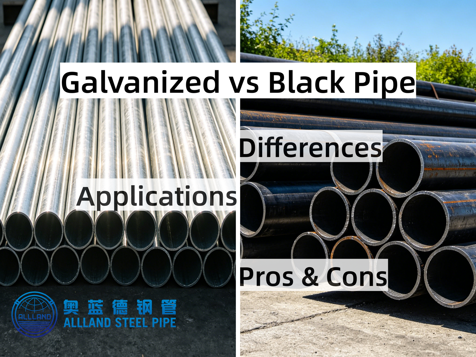 Galvanized vs Black pipe