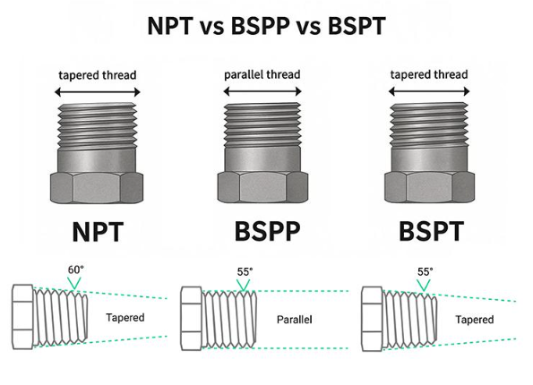 BSPT vs BSPP vs NPT Thread